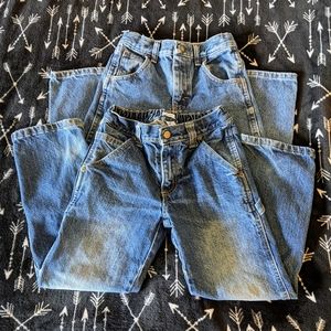 Lot Boys Sz 7 Jeans Rustler & Greendog